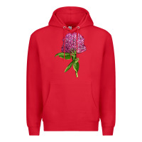 Red Red Clover Illustrations Premium Hoodie - LillyAllenDesigns