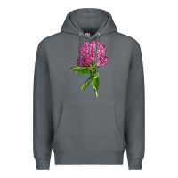 Rock Red Clover Illustrations Premium Hoodie - LillyAllenDesigns