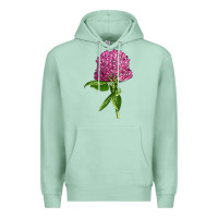 Seafoam Red Clover Illustrations Premium Hoodie - LillyAllenDesigns