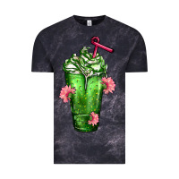 Cloud Black Western Cactus Cold Frappe Vintage Tee - FaDigitalArtStudio