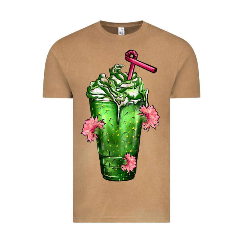Western Cactus Cold Frappe Vintage Tee by FaDigitalArtStudio | Teevron