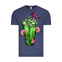 Vintage Denim Western Cactus Cold Frappe Vintage Tee - FaDigitalArtStudio