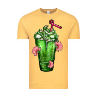 Vintage Mustard Western Cactus Cold Frappe Vintage Tee - FaDigitalArtStudio