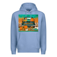 Colony Blue pumpkin farm truck tumbler Premium Hoodie - Jasminsmagicworld