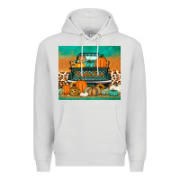 Dove Grey pumpkin farm truck tumbler Premium Hoodie - Jasminsmagicworld
