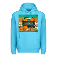 Ocean Blue pumpkin farm truck tumbler Premium Hoodie - Jasminsmagicworld