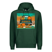 Sports Green pumpkin farm truck tumbler Premium Hoodie - Jasminsmagicworld