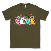 Army Green Love Easter Day Classic Tee - HowdyJamesFarm