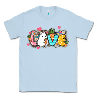 Dusty Blue Love Easter Day Classic Tee - HowdyJamesFarm
