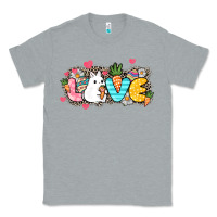 Heather Grey Love Easter Day Classic Tee - HowdyJamesFarm