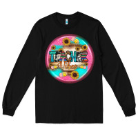 Black teacher vibe earrings Long Sleeve Tee - BundleAndBundleShop