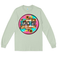 Matcha teacher vibe earrings Long Sleeve Tee - BundleAndBundleShop