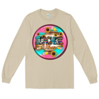 Mushroom teacher vibe earrings Long Sleeve Tee - BundleAndBundleShop