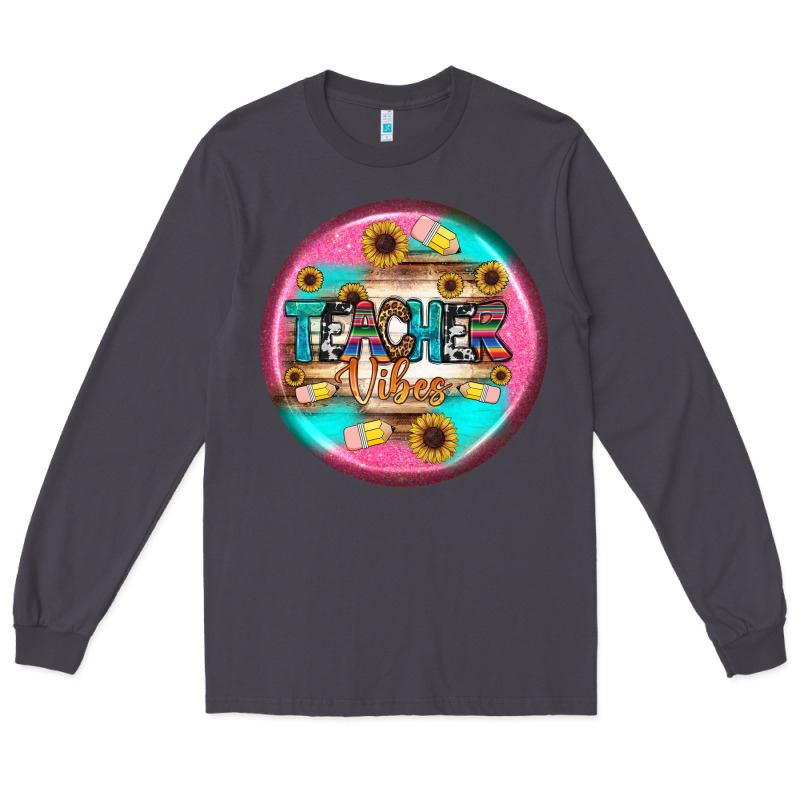 Teacher Vibe Earrings Long Sleeve Tee by BundleAndBundleShop | Teevron