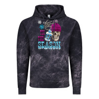 Cloud Black tis the season winter skull Vintage Hoodie - FaDigitalArtStudio