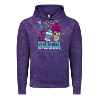 Cloud Purple tis the season winter skull Vintage Hoodie - FaDigitalArtStudio