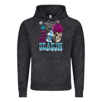 Tis The Season Winter Skull Vintage Hoodie | Teevron