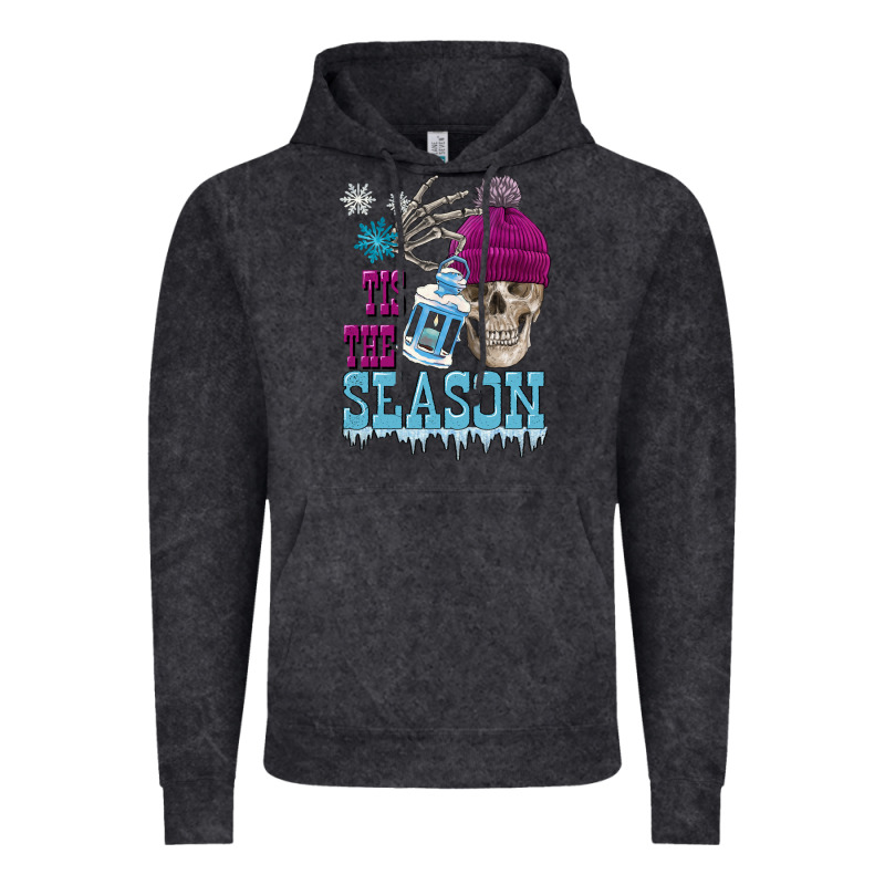 Tis The Season Winter Skull Vintage Hoodie by FaDigitalArtStudio | Teevron