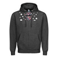 Charcoal Heather dental life dentist elements Zipper Hoodie - AdoDesignShop