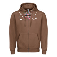 Chestnut dental life dentist elements Zipper Hoodie - AdoDesignShop