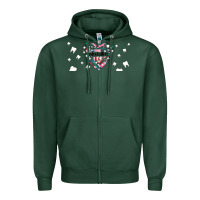 Sports Green dental life dentist elements Zipper Hoodie - AdoDesignShop