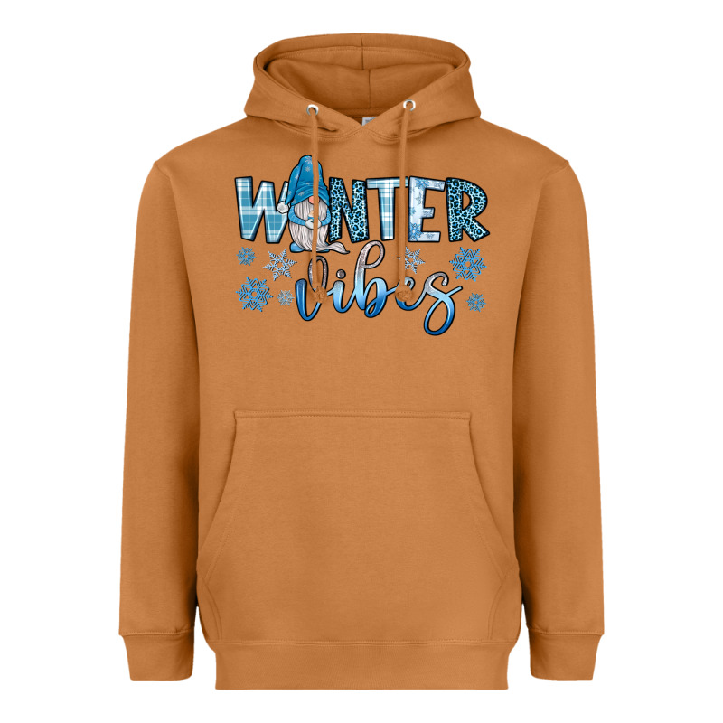 Winter Vibes Gnome Heavyweight Hoodie by JahusDesignShop | Teevron