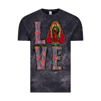 Cloud Black Love Lady Of Guadalupe Vintage Tee - Jasminsmagicworld