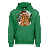 Emerald Toy Poodle And Farm Urban Hoodie - RanaPortraitStore