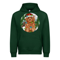 Forest Green Toy Poodle And Farm Urban Hoodie - RanaPortraitStore