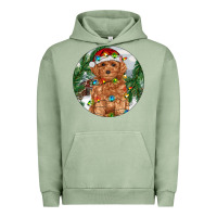 Pigment Oil Green Toy Poodle And Farm Urban Hoodie - RanaPortraitStore