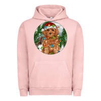 Pigment Salmon Toy Poodle And Farm Urban Hoodie - RanaPortraitStore