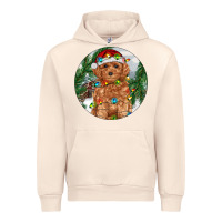 Sandshell Toy Poodle And Farm Urban Hoodie - RanaPortraitStore