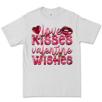 Dove Grey Love kisses Valentine wishes Valentine's Day Premium Tee - HowdyJamesFarm