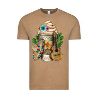 Vintage Coffee Mexican Hot Coffee Cup Vintage Tee - FaDigitalArtStudio