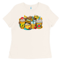 Bone school bus coffee cups Ladies Tee - OliviaCreatesArt