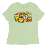 Matcha school bus coffee cups Ladies Tee - OliviaCreatesArt