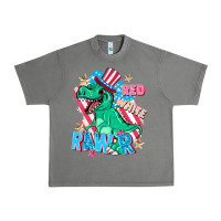 Tornado Red white rawr Urban Heavy Tee - FaDigitalArtStudio