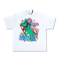 White Red white rawr Urban Heavy Tee - FaDigitalArtStudio