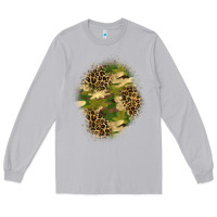 Moon Dust camouflage and leopard patch  4 Long Sleeve Tee - BundleAndBundleShop