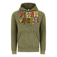 Vintage Olive Merry Vibes Vintage Hoodie - FaDigitalArtStudio