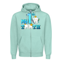 Seafoam my first tooth with teeth Zipper Hoodie - AdoDesignShop