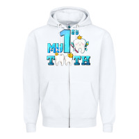 White my first tooth with teeth Zipper Hoodie - AdoDesignShop