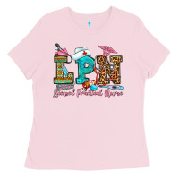 Bubblegum Pink licensed practical nurse Ladies Tee - OliviaCreatesArt