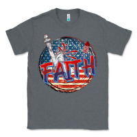 Charcoal Heather faith usa Classic Tee - CowGirlArtShop