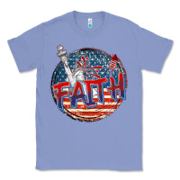 Colony Blue faith usa Classic Tee - CowGirlArtShop