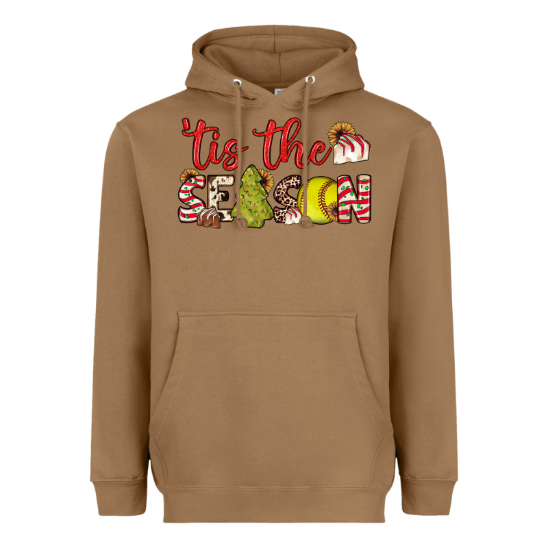 Tis The Season Softball Little Debbie Tree Cakes Heavyweight Hoodie by JahusDesignShop | Teevron