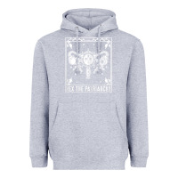 Heather Grey womens hex the patriarchy uterus tarot card halloween feminist t shirt Heavyweight Hoodie - maiPhamDesign