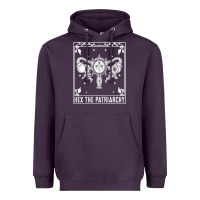 Plum womens hex the patriarchy uterus tarot card halloween feminist t shirt Heavyweight Hoodie - maiPhamDesign