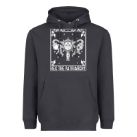 Smoke womens hex the patriarchy uterus tarot card halloween feminist t shirt Heavyweight Hoodie - maiPhamDesign