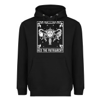 Black womens hex the patriarchy uterus tarot card halloween feminist t shirt Heavyweight Hoodie - maiPhamDesign